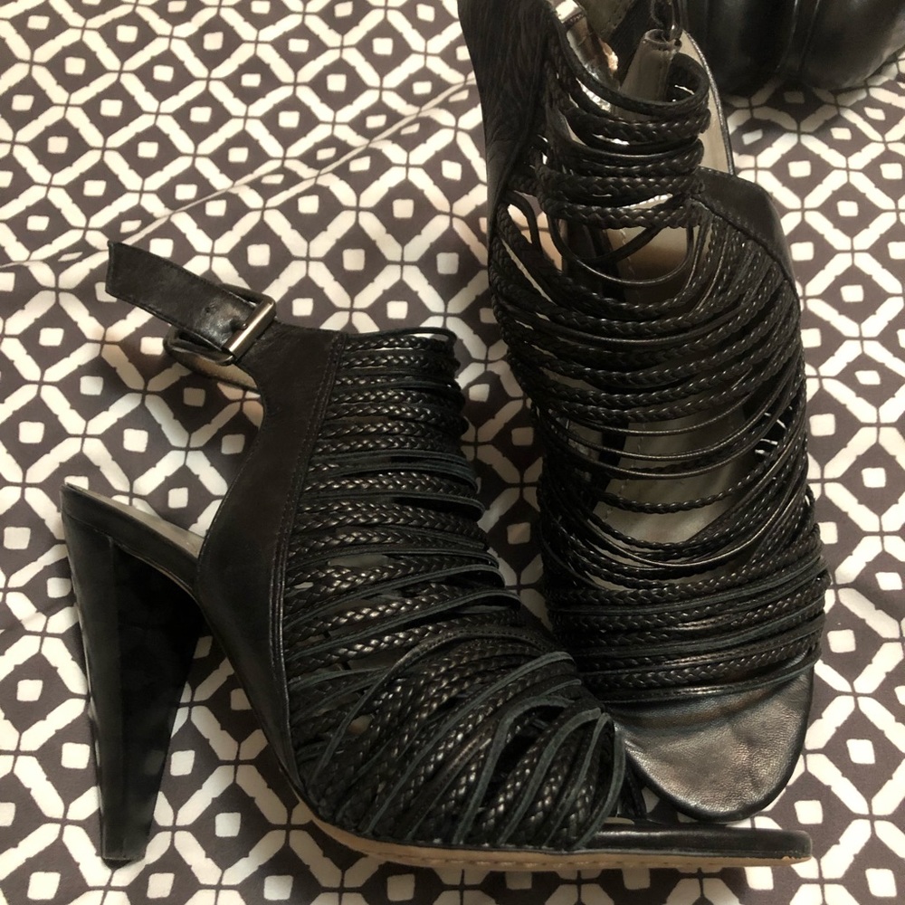 Strappy Black Sandles